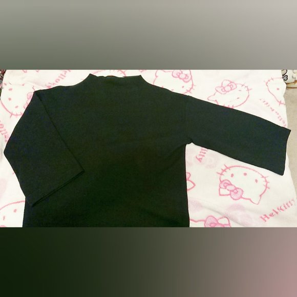 Banana Republic - Black Mock Neck Mid-Sleeve Top - Picture 8 of 8